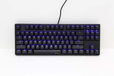 Ducky One TKL Blue LED Mechanical Keyboard (Blue Cherry MX)