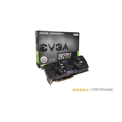 Amazon.com: EVGA GeForce GTX 970 4GB FTW GAMING ACX 2.0, 26% Cooler and 36% Quie