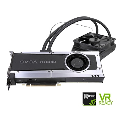 EVGA GeForce GTX 1070 HYBRID GAMING, 08G-P4-6178-KR, 8GB GDDR5, LED, All-In-One 