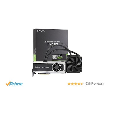 Amazon.com: EVGA GeForce GTX 980 Ti 6GB HYBRID GAMING, "All in One" No Hassle Wa