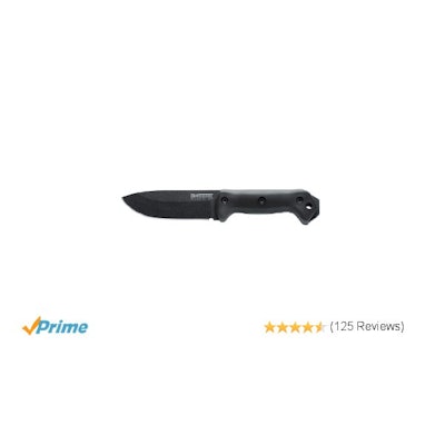KA-BAR BK-22 Campanion Fixed Blade Knife with HD Polyester Front Po