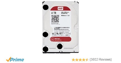 Amazon.com: WD Red 4TB NAS Hard Disk Drive - 5400 RPM Class SATA 6 Gb/s 64MB Cac