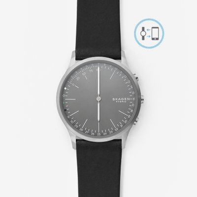 Jorn Connected Titanium and Leather Hybrid Smartwatch | SKAGEN® | Free Shipping