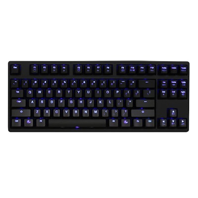 Ducky DK9087 Shine 3 TKL Blue LED Backlit Mechanical Gaming Keyboard (Brown Cher