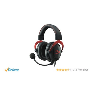 Amazon.com: HyperX Cloud II Gaming Headset for PC & PS4 - Red (KHX-HSCP-RD): Com