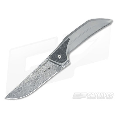 Reate Future Knife Carbon Fiber and Damasteel Tashi Design | GPKNIVES.com
