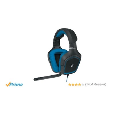 Amazon.com: Logitech G430 Surround Sound Gaming Headset with Dolby 7.1 Technolog