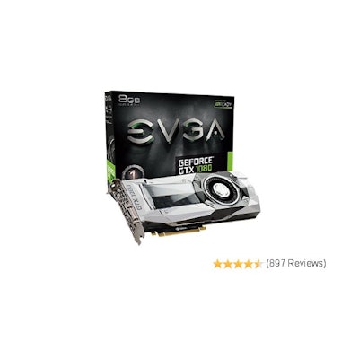 EVGA GeForce GTX 1080 Founders Edition, 8GB GDDR5X, LED, DX12 OSD Su