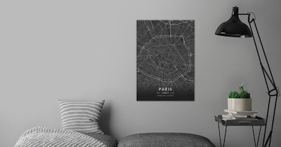 Paris, France by DesignerMap Art