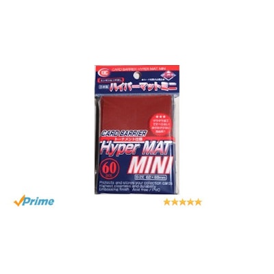Amazon.com: KMC Sleeves MHM1607 Deck Protectors Mini Hyper Red, Pack - 60: Toys