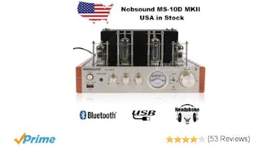 Amazon.com: Nobsound MS-10D MKII Hybird Tube Amplifier with Bluetooth/USB/Headph