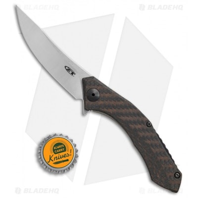 Zero Tolerance 0460 Flipper Knife Carbon Fiber (3.25" Satin) ZT - Blade HQ