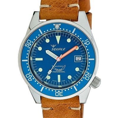 Squale 500 Meter Swiss Made Automatic Dive Watch with Blue Dial  #1521-026-BLR