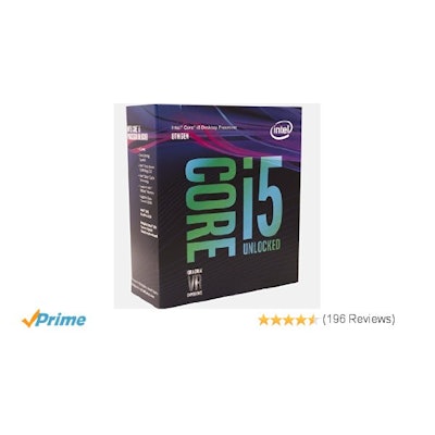Intel 8th Gen Core i5-8600K Processor (BX80684I58600K)