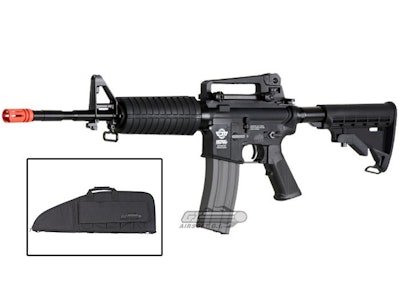 G&G Combat Machine M16 Carbine AEG Airsoft Gun Gun Bag Combo ( Black )
