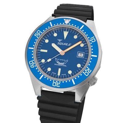 Squale 500 Meter Swiss Made Automatic Dive Watch with Blue Dial  #1521-026M-BLR