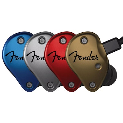 Fender FXA6 Pro In-Ear Monitors, Metallic Black