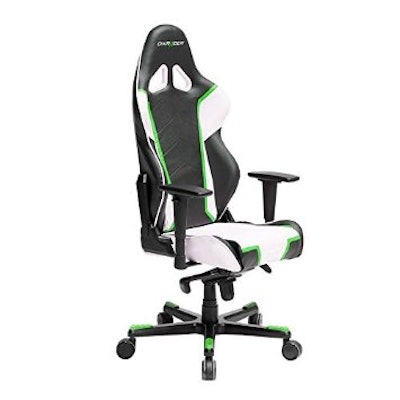 DXRACER White/green/black Gaming Chair