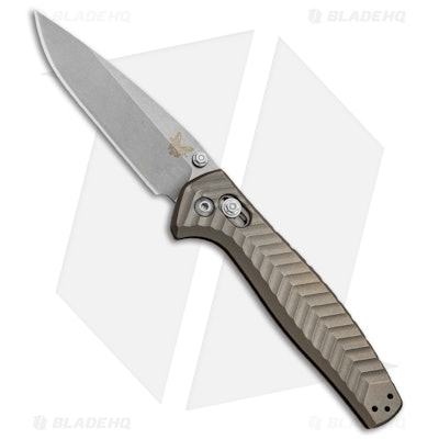 Benchmade 781 Anthem AXIS Lock Folding Knife Bronze Titanium (3.5" Stonewash)