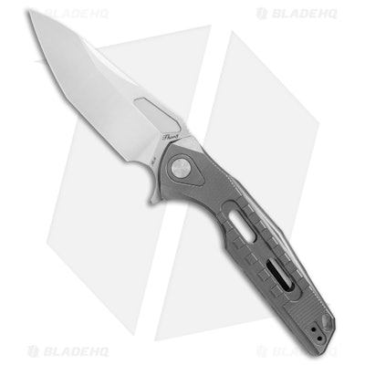 Rike Knife Thor3 Integral Frame Lock Flipper Knife Dark Gray Ti (3.75" Satin)