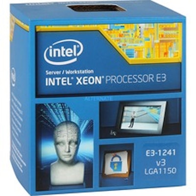 Intel Xeon E3-1241 v3 Haswell 3.5GHz 8MB  L3 Cache LGA 1150 80W Server Processor
