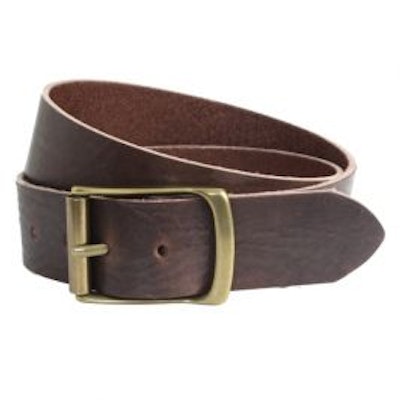 Rollerston Tan Casual Jeans Leather Belt - Made in the UK