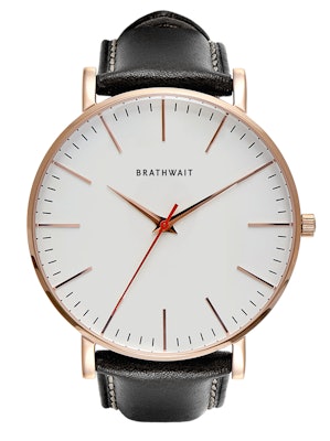 The classic slim wrist watch: Melano top grain Italian calf leather strap – Brat
