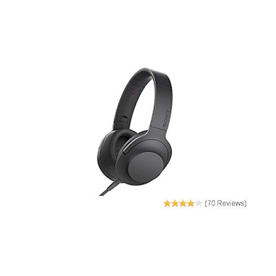 Amazon.com: Sony h.ear on Premium Hi-Res Stereo Headphones (wired), Charcoal Bla