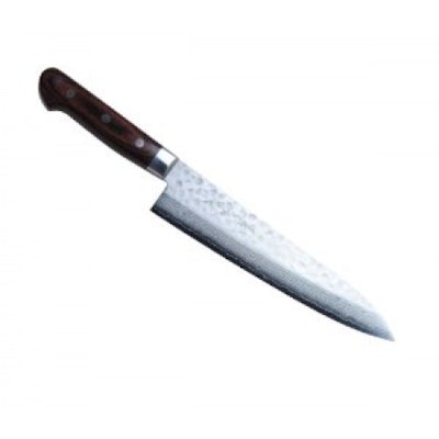 Yoshihiro Cutlery Hammered Damascus Gyuto Knife - 8"