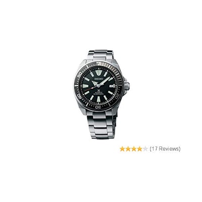 Amazon.com: Seiko Prospex Samurai Stainless Steel Automatic Dive Watch 200 meter