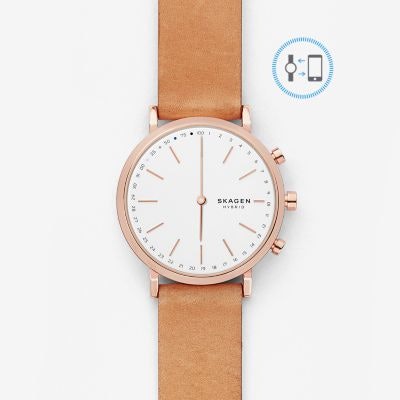 Hald Connected Leather Hybrid Smartwatch