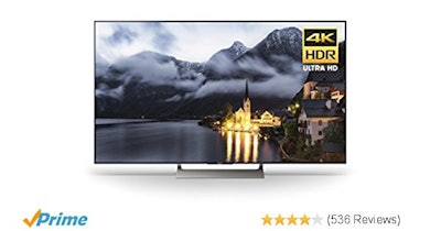 Sony XBR55X900E 55-Inch 4K Ultra HD Smart LED TV (2017 Model)