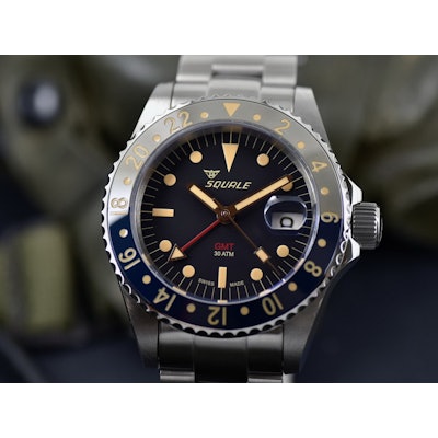 Squale Watches - 30 ATMOS Tropic GMT Ceramica - SEL Bracelet