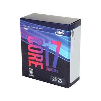 Intel Core i7-8700K Coffee Lake 6-Core 3.7 GHz (4.7 GHz Turbo) LGA 1151 (300 Ser
