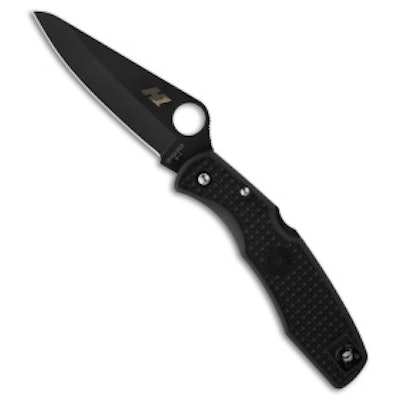 Spyderco Pacific Salt H-1 Knife Black FRN (3.81" Black) C91PBBK - Blade HQ