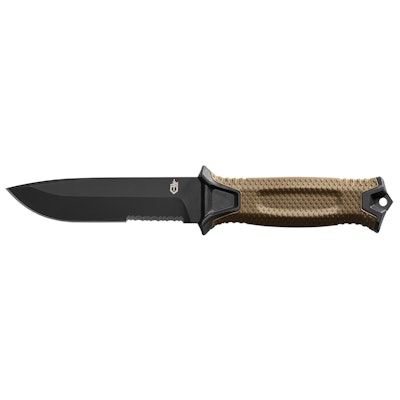 Gerber StrongArm Coyote Brown - Fixed Blade - Serrated Edge Knife | Gerber Gear