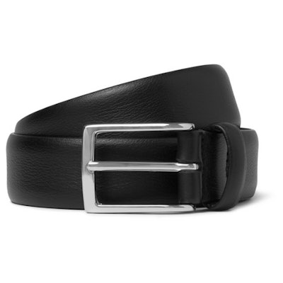 Anderson's - 3cm Black Leather Belt