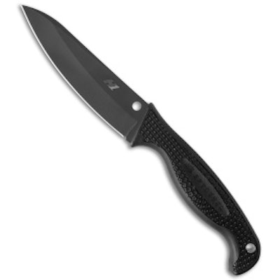 Spyderco Aqua Salt Fixed Blade Dive Knife (4.69" Black) FB23PBBK - Blade HQ