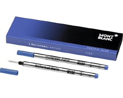 2 Rollerball Refills (F) Pacific Blue