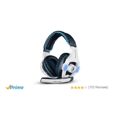 Amazon.com: Sades Stereo 7.1 Surround Pro USB Gaming Headset with Mic Headband H