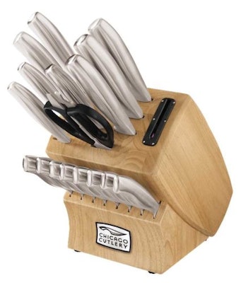 Amazon.com: Chicago Cutlery 18-Piece Insignia Steel Knife Set with Block and In-