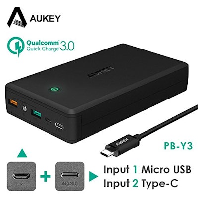 Aukey PB-Y3 30000mAh Power Bank  with Quick Charge 3.0