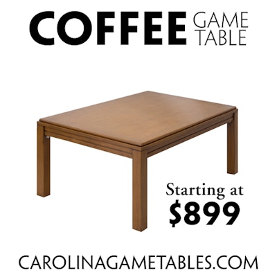 Coffee Game Table - Great for Puzzles and Board Games Carolina Game Tables