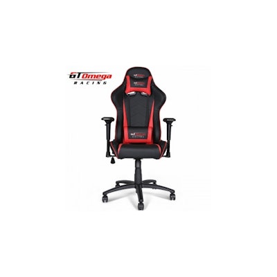 GT Omega PRO Racing Office Chair Black Next Red Leather