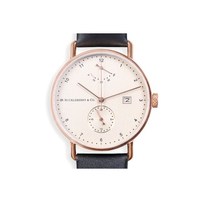 Atticus in Rose Gold with Chestnut Brown Strap | Huckleberry & Co.