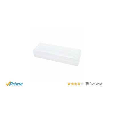 Amazon.com: Advantus Long Stretch Pencil Box, 13-3/8 x 5-5/8 Inches, Clear (6703