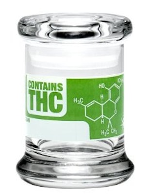 THC Molecule Write & Erase Pop Top Jar by 420 Science - Assorted SizesT