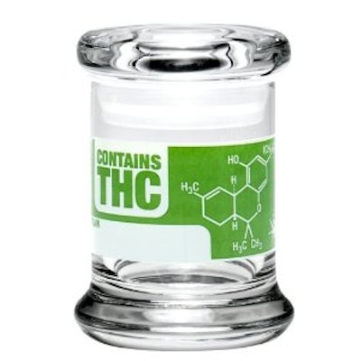 THC Molecule Write & Erase Pop Top Jar by 420 Science - Assorted SizesT