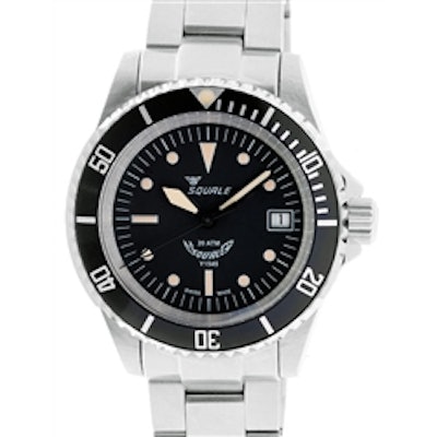Squale 200 meter Swiss Automatic Dive watch with Domed Anti-Reflective Sapphire 