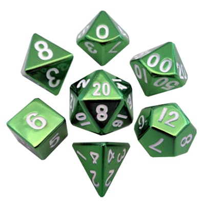 Metal Dice: 16mm Painted Polyhedral Sets – Metallic Dice Games